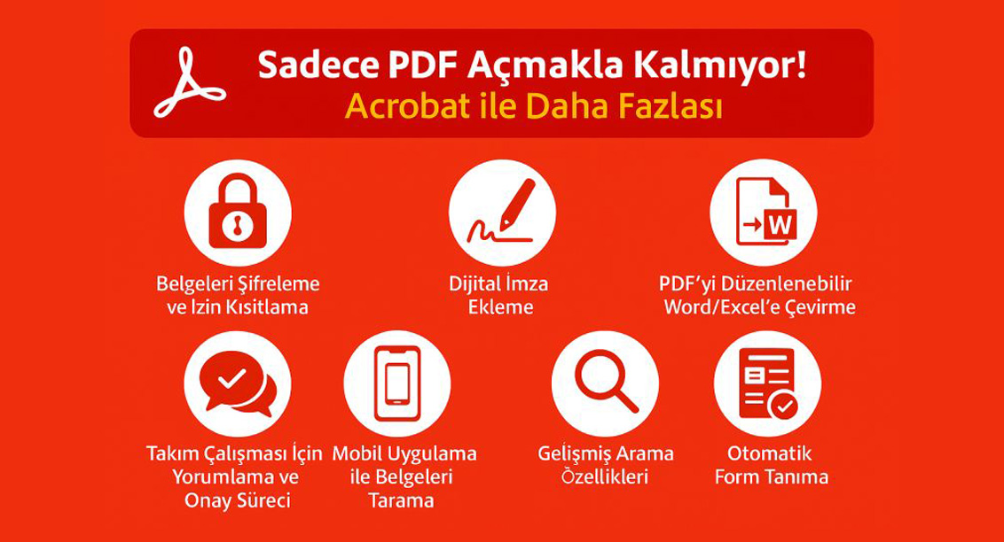 Sadece PDF Açmakla Kalmıyor! Adobe Acrobat ile Daha Fazlası!