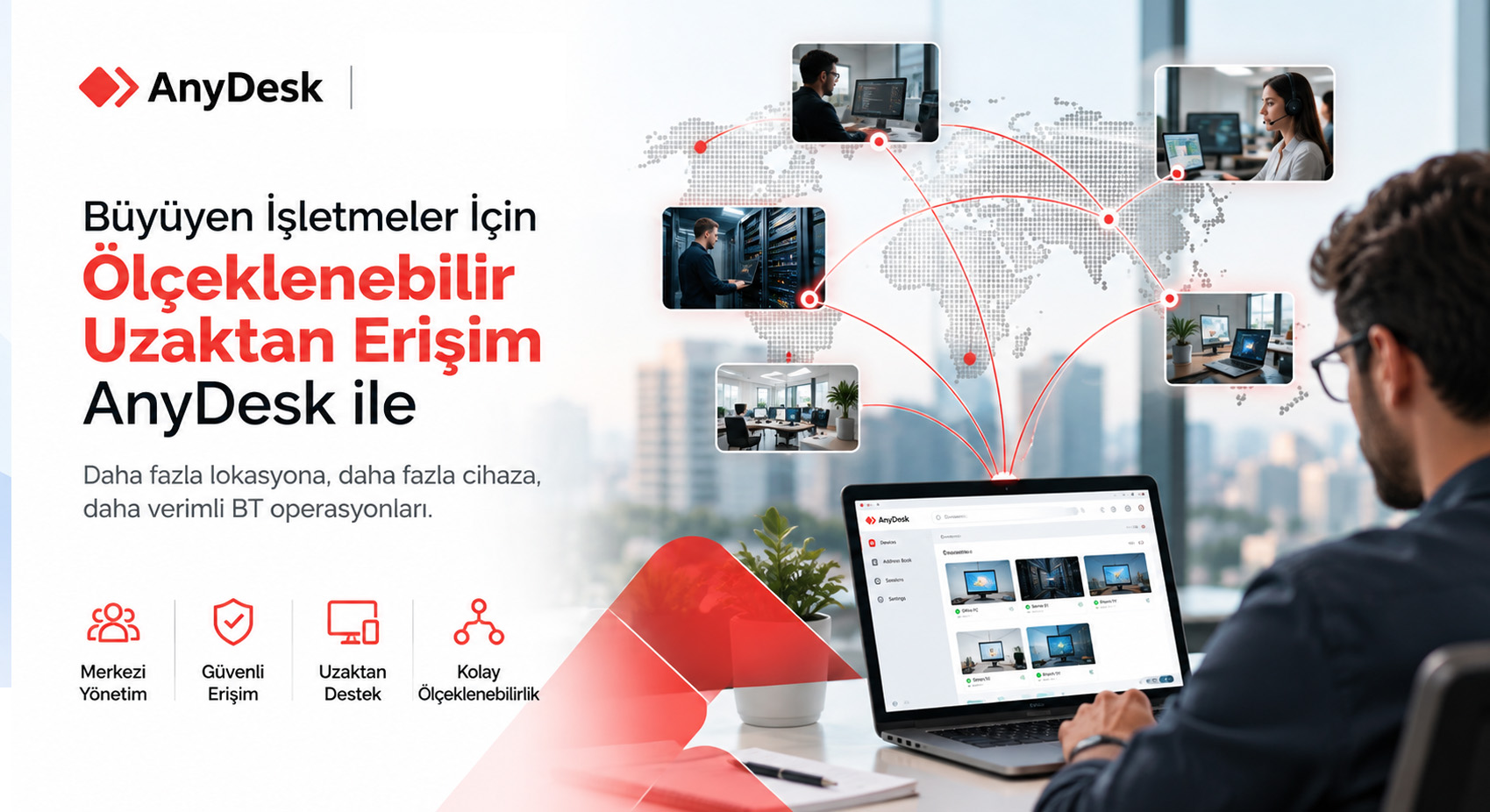 Büyüyen İşletmeler İçin Ölçeklenebilir Uzaktan Erişim: AnyDesk